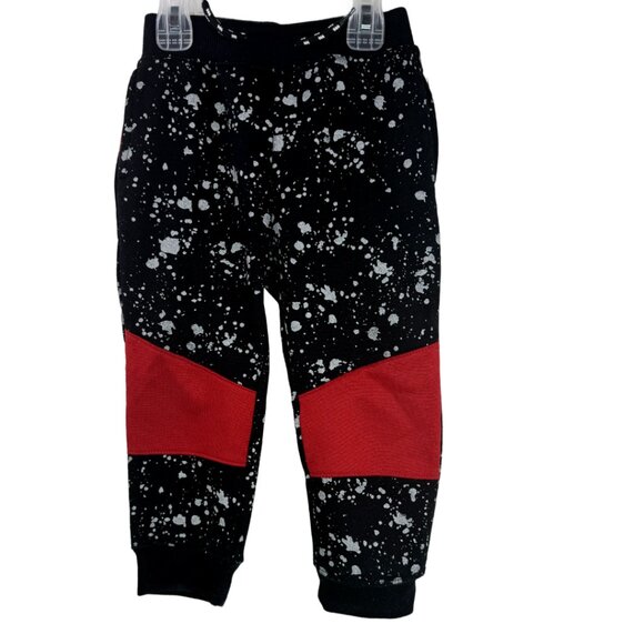 Boys Black | Red Matching Joggers Set Size: 3T - Picture 4 of 6